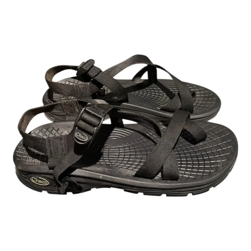 Chaco Z/Volv Adjustable Strap Classic Rubber Sole Black Sandal J105083 Men's 13